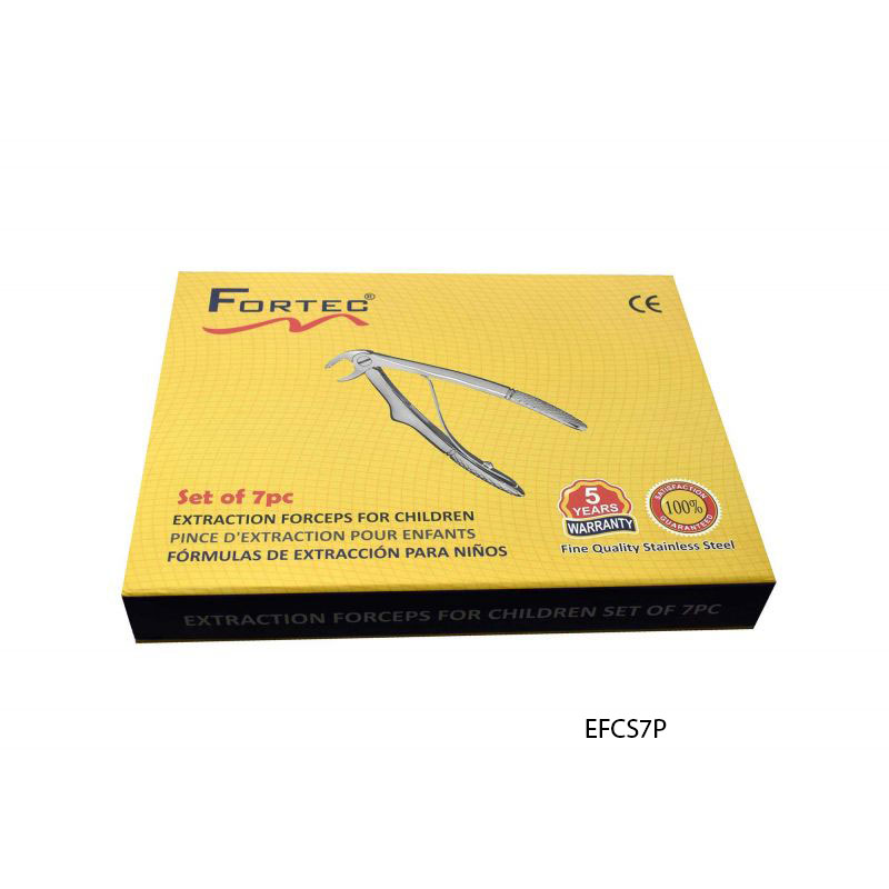 Extraction Forceps For Children Set of 7pcs