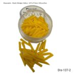 Plastic Wedges Yellow: 14*2.2*2mm 100 pcs/box