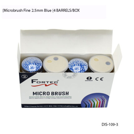 Microbrush Fine 2.5mm Blue (4 BARRELS/BOX)