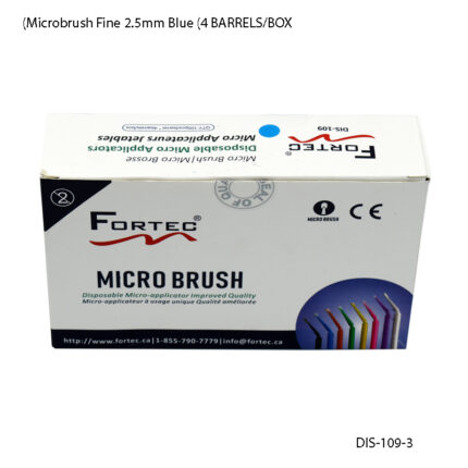 Microbrush Fine 2.5mm Blue (4 BARRELS/BOX)