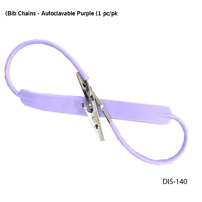 Bib Chains - Autoclavable Purple (1 pc/pk)