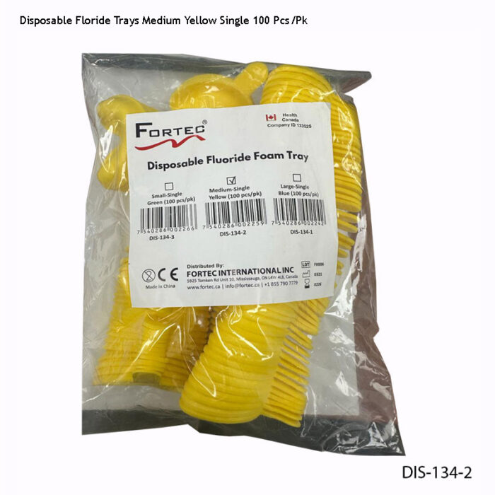 Floride Trays Single - MEDIUM Yellow (100 pc/pk)