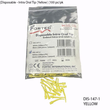 Disposable - Intra Oral Tip (Yellow) (100 pc/pk)