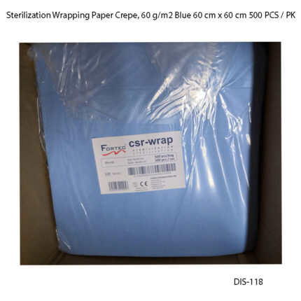 Sterilization Wrapping Paper Crepe, 60 g/m2 Blue 60 cm x 60 cm 500 PCS / PK