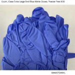 900 Count /Case Extra Large 5mil Blue Nitrile Gloves, Powder Free