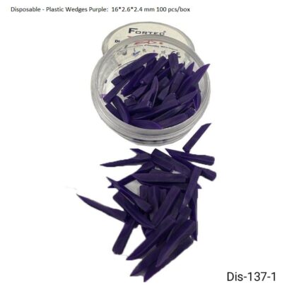 Plastic Wedges Purple: 16*2.6*2.4 mm 100 pcs/box