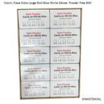 900 Count /Case Extra Large 5mil Blue Nitrile Gloves, Powder Free