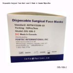 Disposable Surgical Face Mask Level-2 Made in Canada 50pcs/Box
