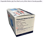 Disposable Medical 3ply Face Mask Level-3 White Made in Canada 50pcs/Box