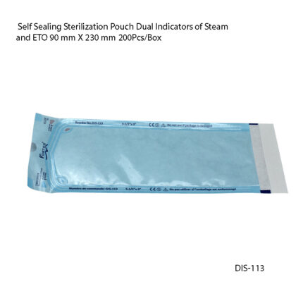 Self Sealing Sterilization Pouch Dual Indicators of Steam and ETO 90 mm X 230 mm 200